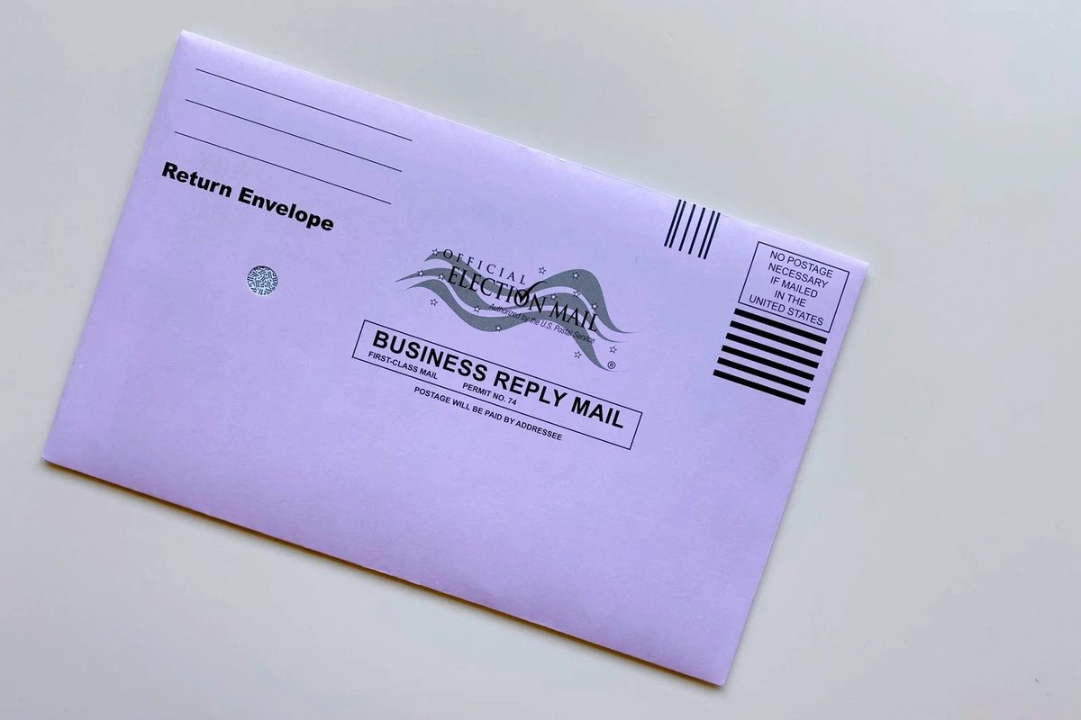Official Election Mail Business Reply Mail envelope
